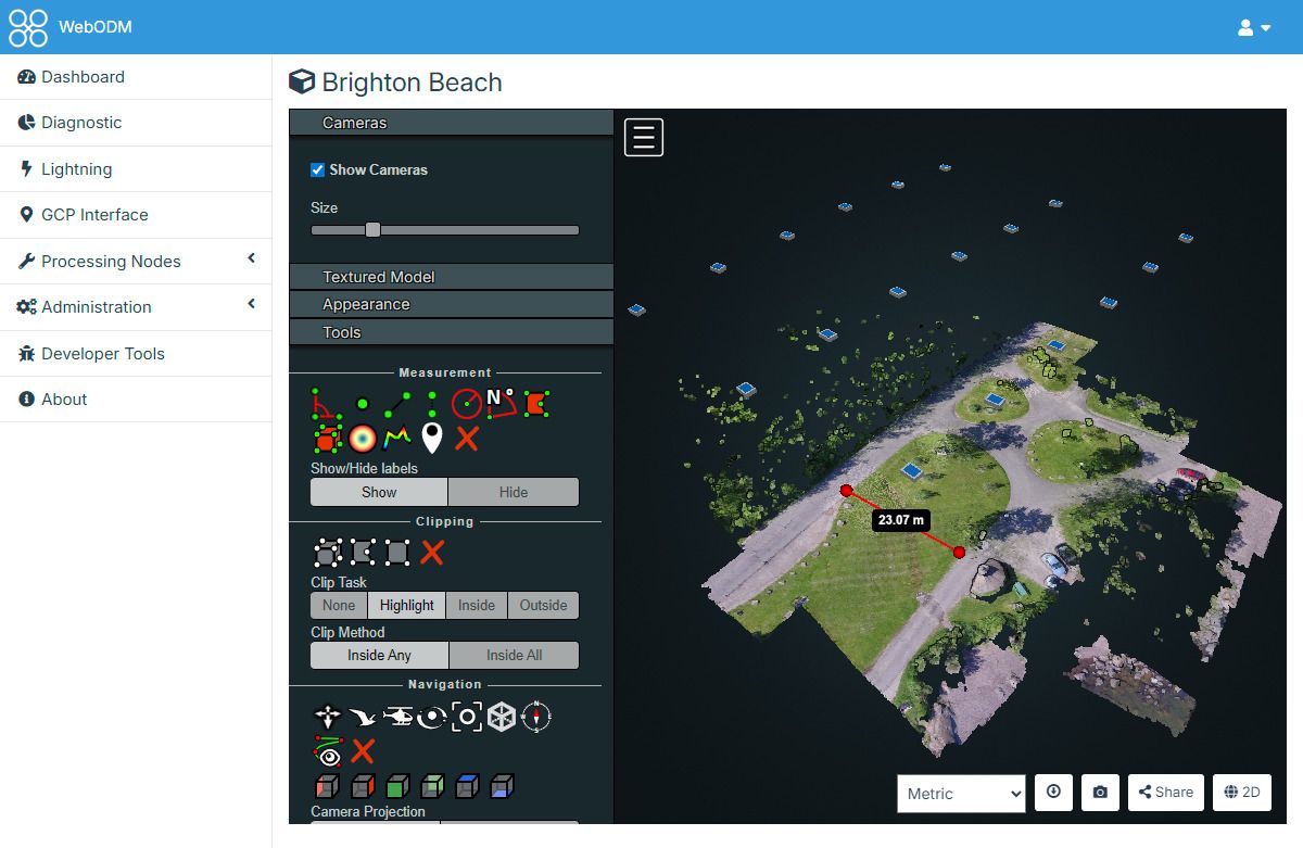 WebODM 3D View