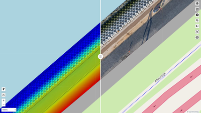 Monitoring new concrete protection blocks (Ortho / DSM comparison)
